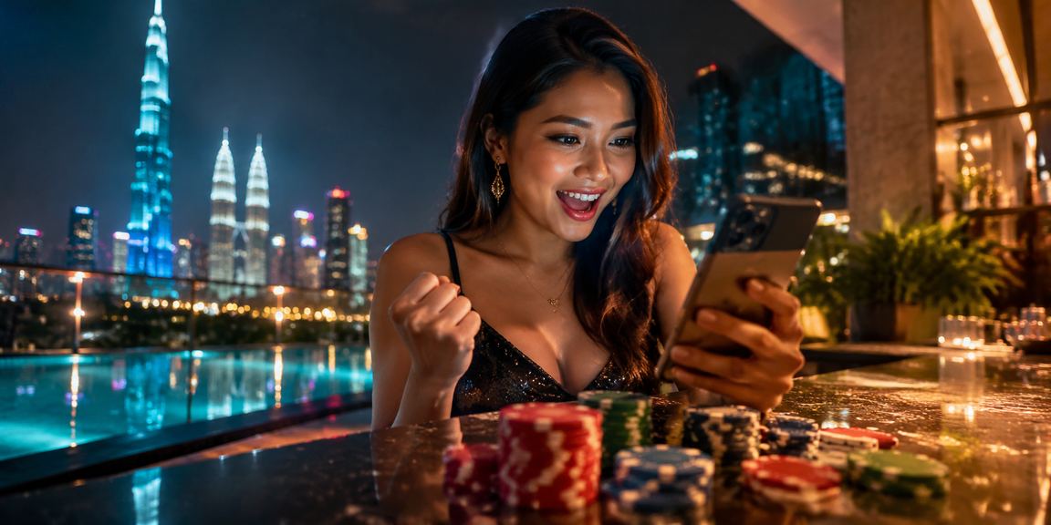 Mobile Blackjack casino experience in Kuala Lumpur with a modern interface