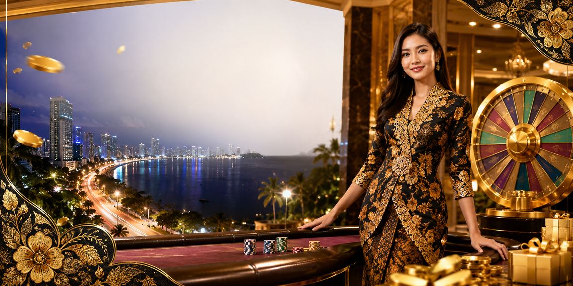 A Penang batik-themed casino game atmosphere with exciting opportunities